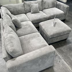 New Grey Sectional 