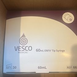 VESCO 60 mL ENFit Tip Syringe