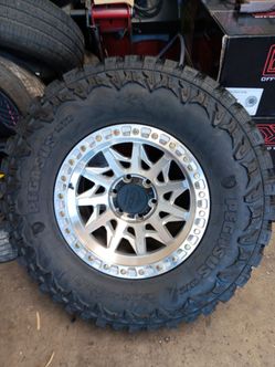 17x9 lock offroad rims 6 lug 6x139 6x5.5 on new tires 35 1250 17