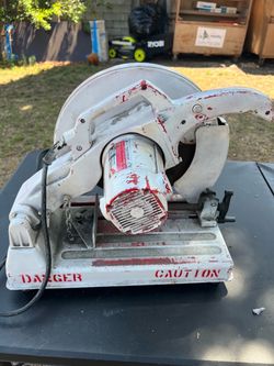 Milwaukee 6175 14" Abrasive Cut-Off Machine Chop Saw 15 Amp 120V - Heavy Duty
