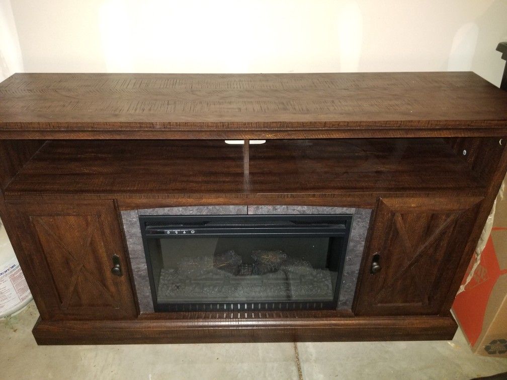 Electric Fireplace Entertainment Center for Sale in Plainfield, IL - OfferUp
