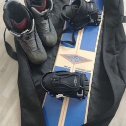 Men's Snowboard, Boots, Bag
