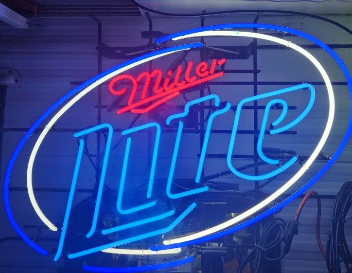 Miller Light Neon 36in Wide X 27 Inches Tall.