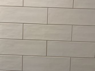 40 Pieces Of White Italian Ceramic Tile. New. $50
