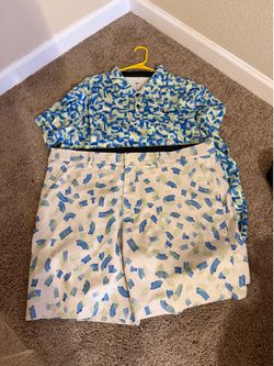 Nike golf outfit shorts and shirt Big boy 42/XXL