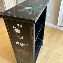 Antique Chinese Painted Wood Shelve Unit