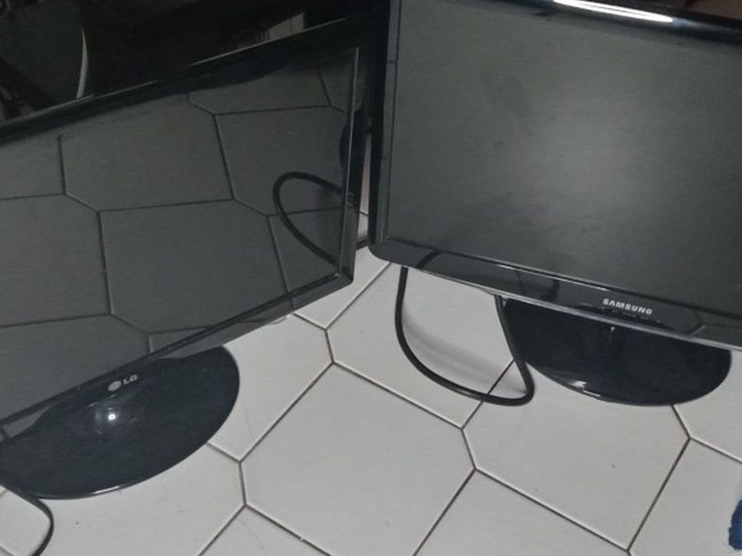 2 Perfect Working Condition Computer Monitors For Sale