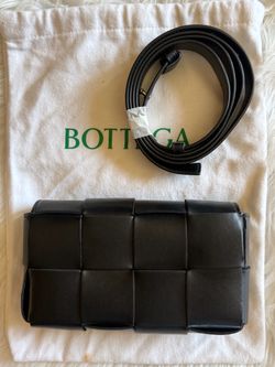 Bottega Veneta Black Intrecciato Mini Crossbody