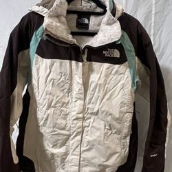 North Face Women’s Jacket - Off-white/brown