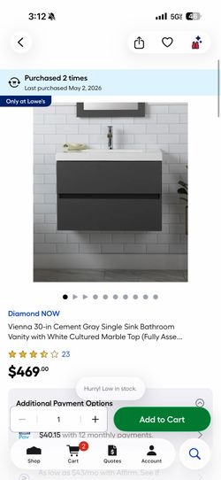 30 inch vanity