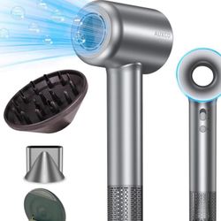 Brand New Top quality Brand new Hair Dryer with Ionic Brushless 1600W Motor, Diffuser, Thermo-Control 4 Temps/2 Speeds, 150,000RPM High Speed, Low Noi