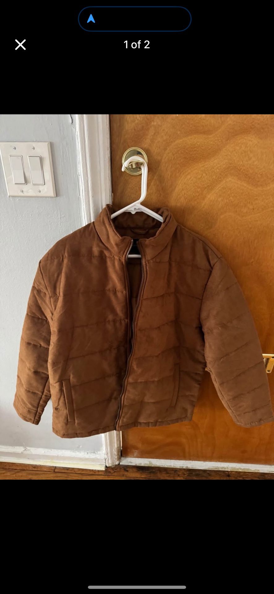 Banana Republic Mens Suede Jacket Brand New
