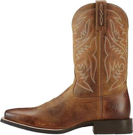 NEW SZ 8.5 Or 12 Ariat Men Western Cowboy Boots Sport Herdsman Riding Work Boot Square Toe
