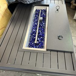 Outdoor Patio Set With Fire Pit