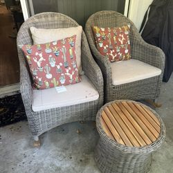 Rocking Chair Patio Set