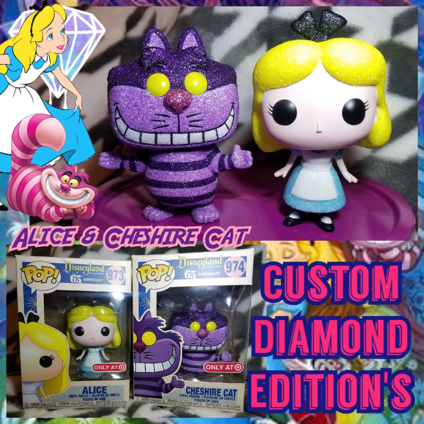 Funko Alice & Cheshire Diamond Edition