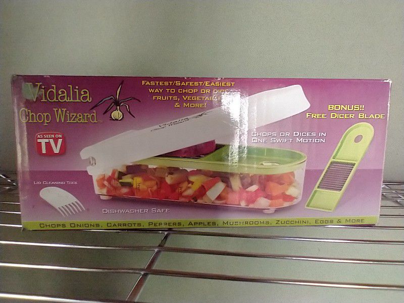 Vidalia Chop Wizard, Kitchen, Vidalia Chop Wizard Food Chopper New  Without Box