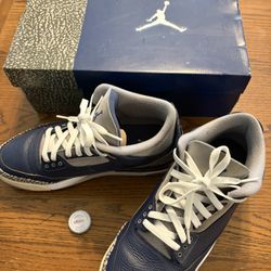Jordan 3 Retro Pre-Owned Midnight Navy Size 10.5