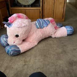 Huge Unicorn  Stuffed Animal 