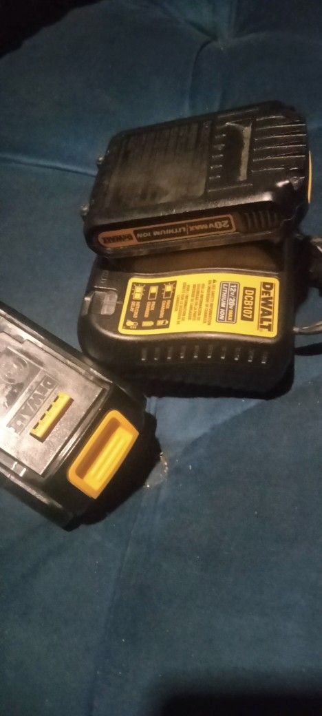 DeWalt Charger And Batteries