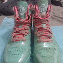 ADIDAS DERRICK D ROSE 4 BOARDWALK GREEN PINK TEAL BASKETBALL SHOES MENS SIZE 6.5