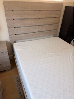 FREE! Full Bed + Mattress + 6-Drawer Dresser + Nightstand