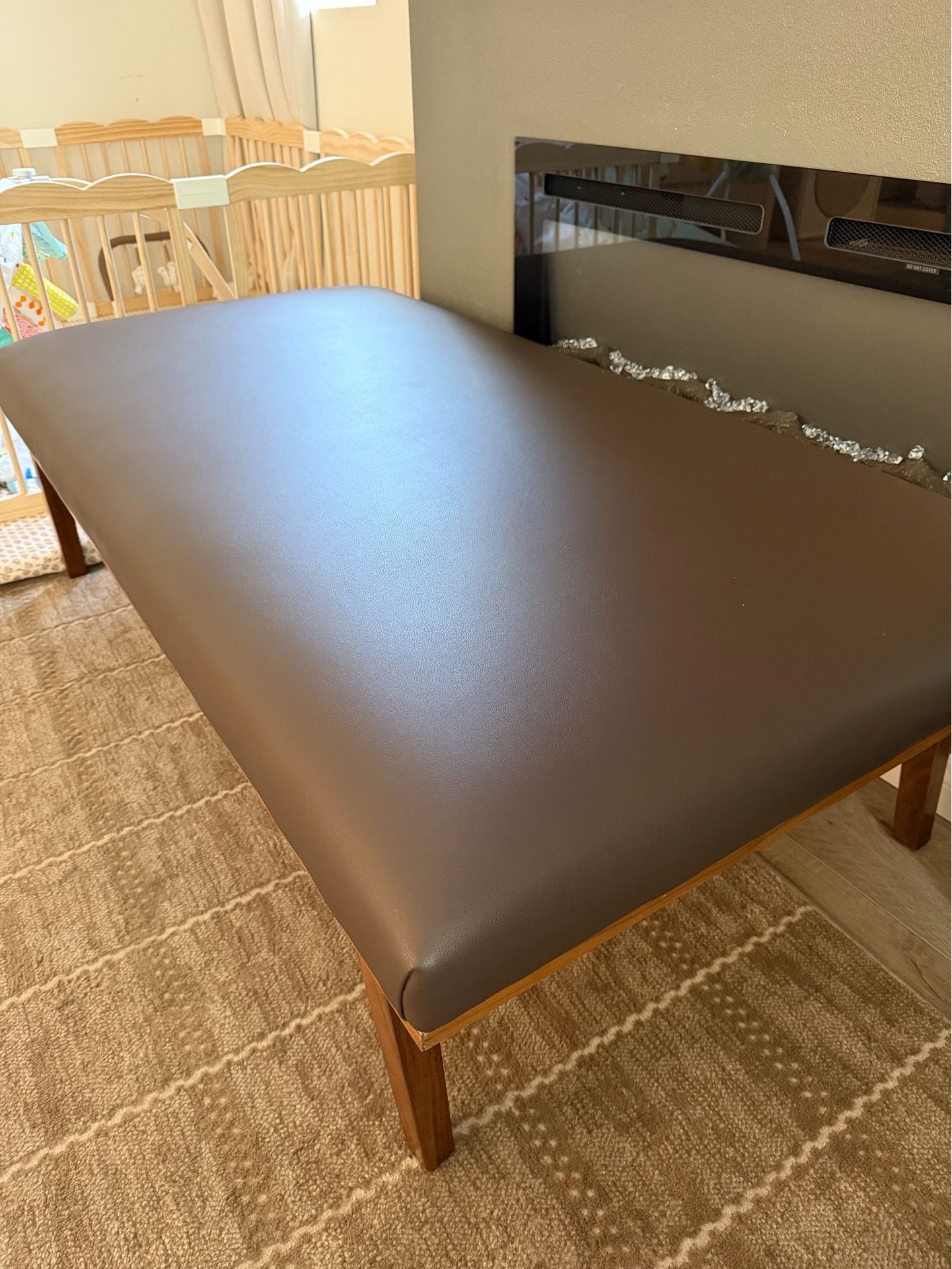 Mid Century Rectangular Ottoman