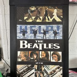 cuadro de lo Beatles grande