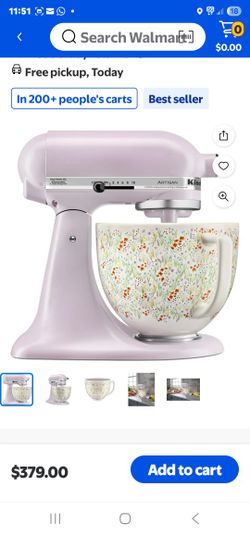 ** KITCHEN AID ARTISAN STAND UP MIXER WITH MULTIPLE ATTACHMENTS **