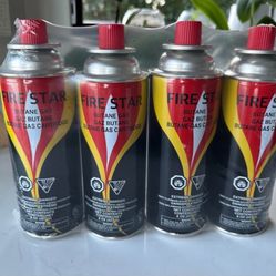 Brand New 4 Cans Of Butane Gas Fuel 