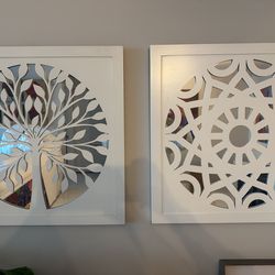 Wood and Mirror mandalas