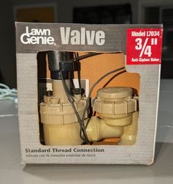 Lawn Genie 3/4" Anti-Siphon Valve L7034