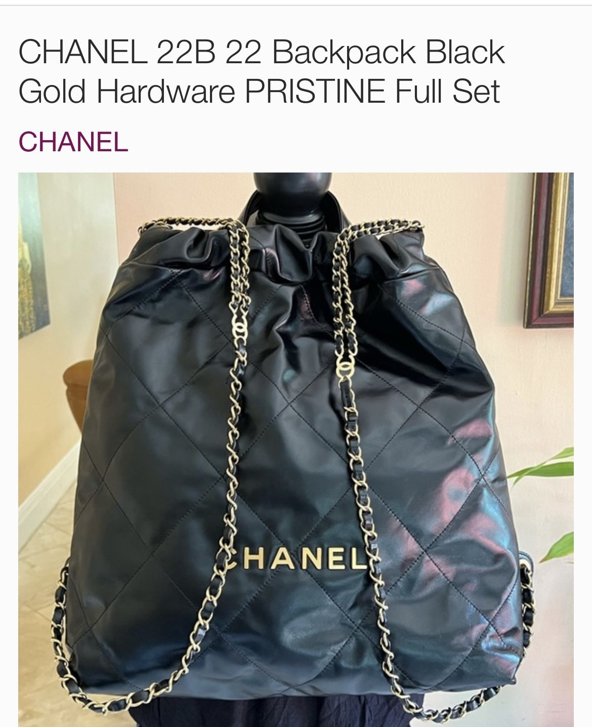 Chanel Backpack: 2022 Collection