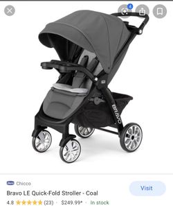 Bravo LE Quick-Fold Stroller - Coal