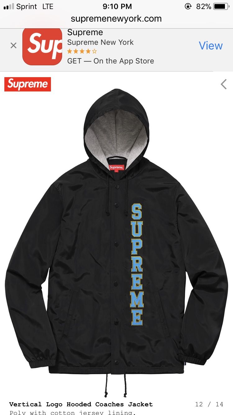 Vertical logo supreme jacket (Ask for more pictures) if needed