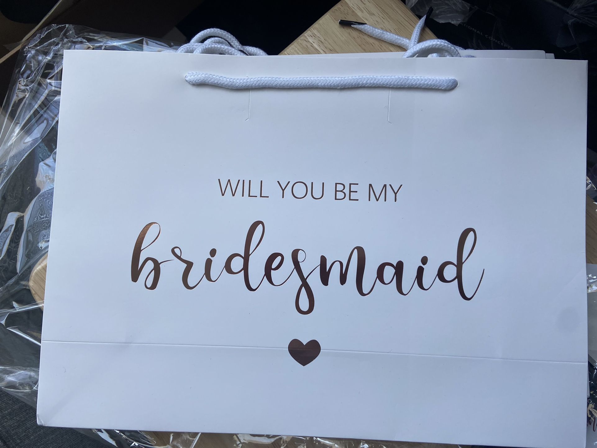 Bridal proposal Gift Bags 