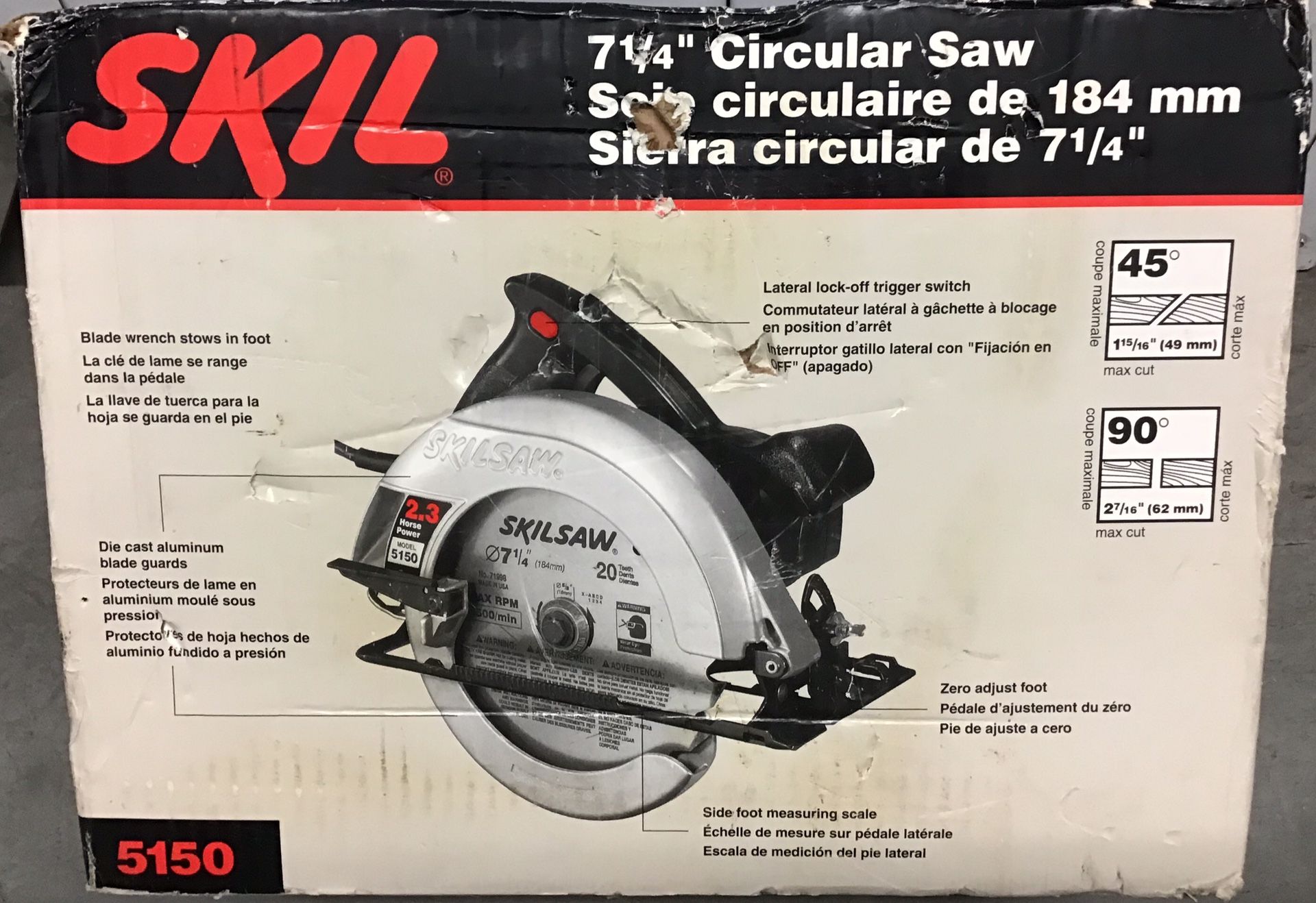 New Skil 5150 1/4 inch circular in
