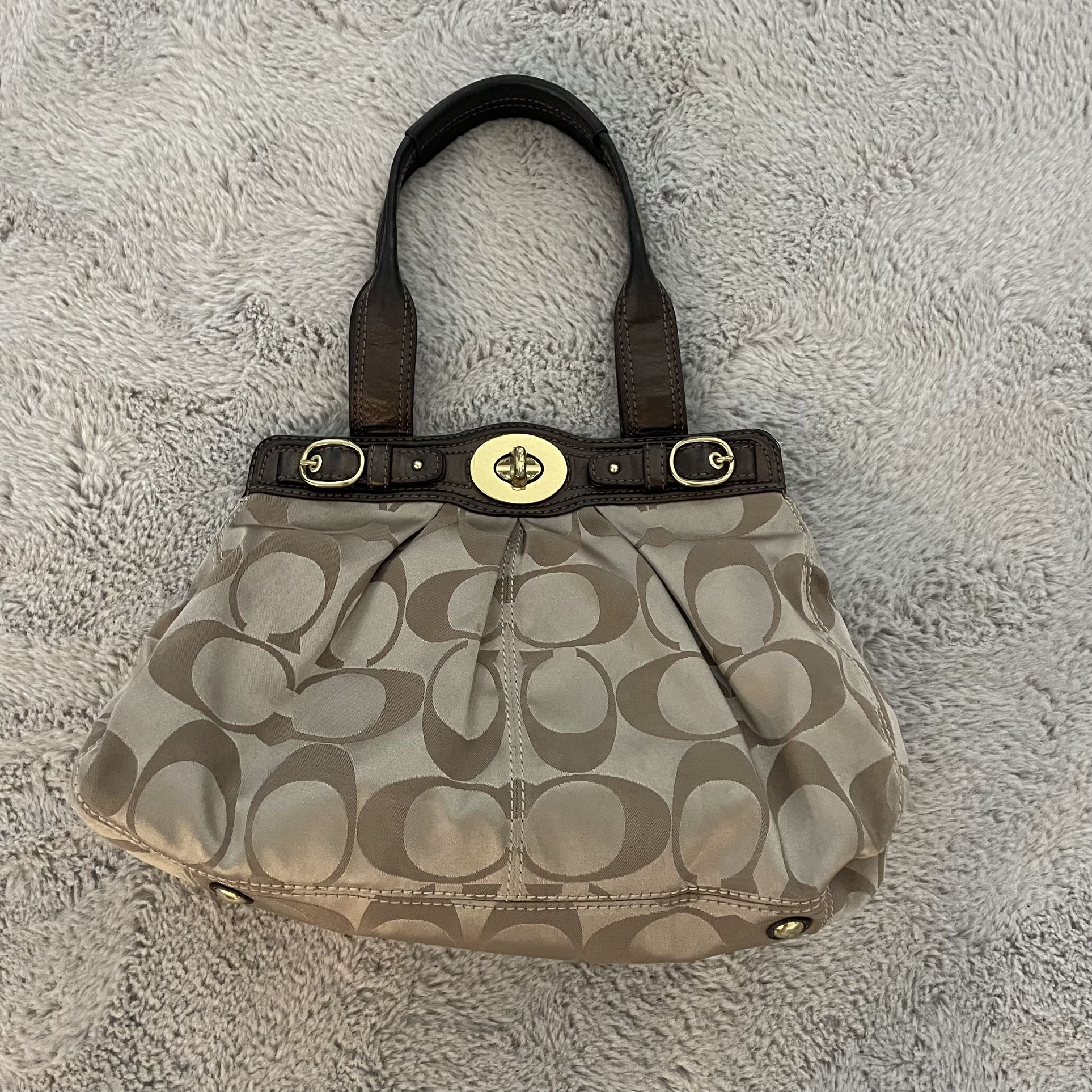 Coach Garnet Monogram Turnlock Purse