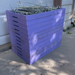 Plastic And Metal Garage Storage Shelf