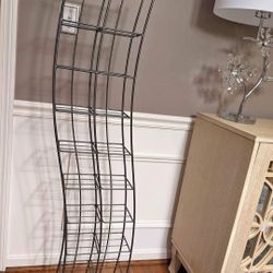 Metal media CD/DVD small books storage display rack