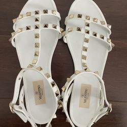 Valentino Garavani rockstone flat slide sandals 