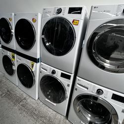 LG FRONT LOAD WASHER AND GAS DRYER