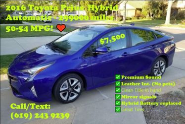 2016 Toyota Prius Hybrid