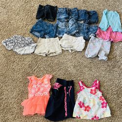 Toddler Shorts And Shirt Lot Size 2T 