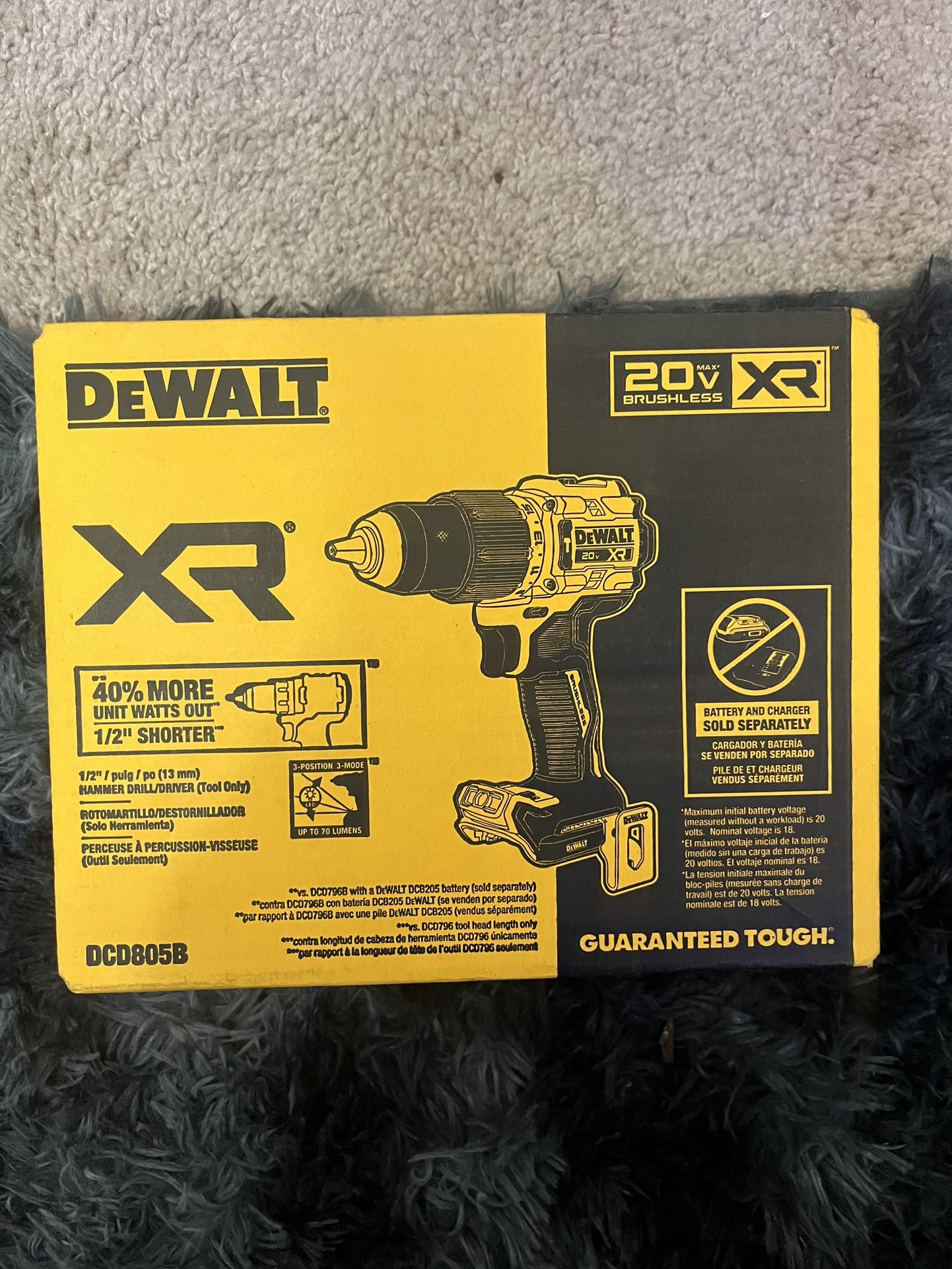 Dewalt Variable Speed Brushless Cordless Hammer Drill