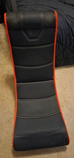 Black and Orange Floor Gaming Chair