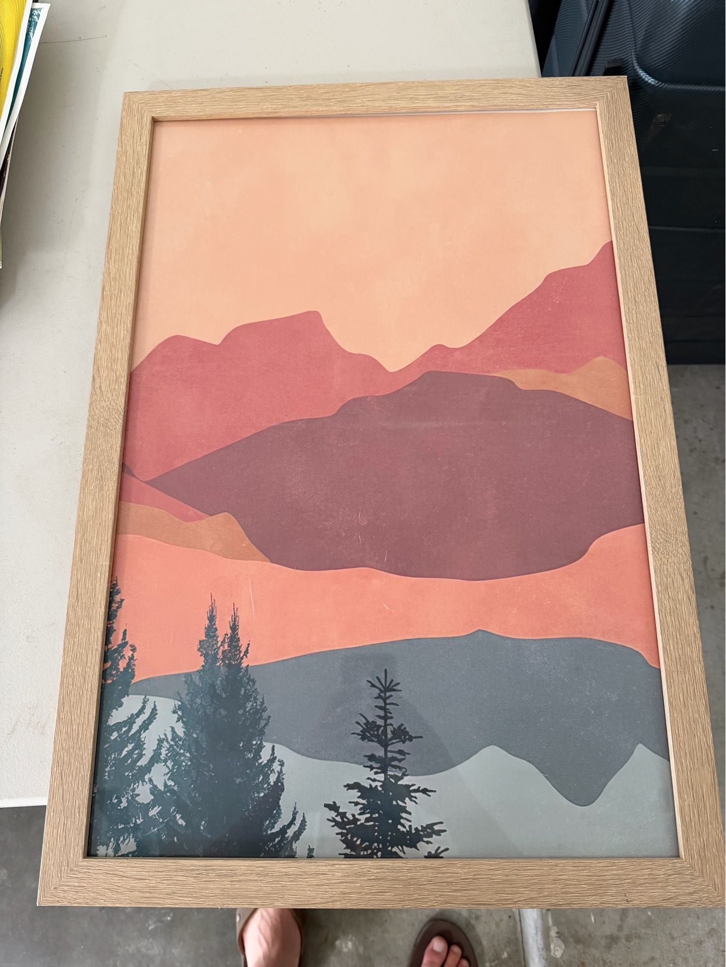 Wood Framed And Matted Desert Print