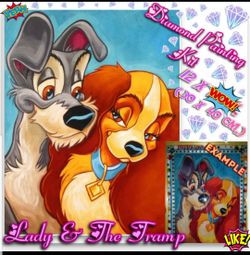 Lady & the Tramp Diamond Painting kit