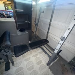 Bench Press Legs Squats Bicep Curls 