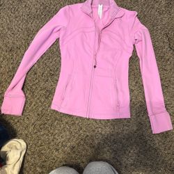 Light Pink Lululemon Zip Up Size 4